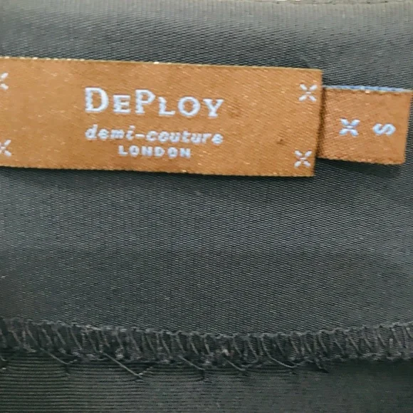 DEPLOY demi-couture Jacket Blue Short Buttons - Picture 3 of 6